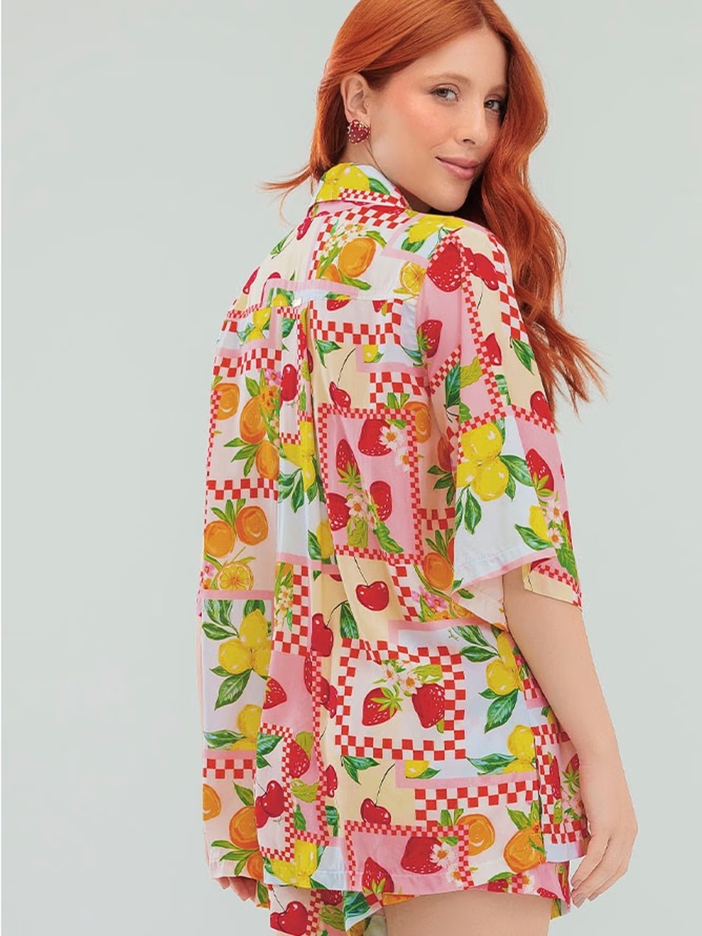 Angel Cult Two-Piece Fruit Print Lounge Set XL